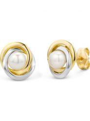 Revoni Złote kolczyki-wkrętki rozmiar: onesize. Białe kolczyki damskie Revoni, z perłą, złote. Za 1,087.99 zł.