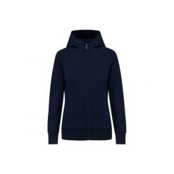 Bluza damska z kapturem Kariban Premium. Niebieskie bluzy damskie KARIBAN, s, bez wzorów, z bawełny, z kapturem. Za 244.50 zł.