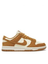 Nike Sneakersy Dunk Low HJ7673 100 Beżowy. Brązowe obuwie sportowe damskie Nike, ze skóry, bez zapięcia. Za 419.99 zł.