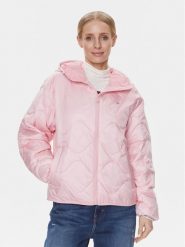 Tommy Jeans Kurtka przejściowa DW0DW17242 Różowy Regular Fit. Czerwone kurtki damskie Tommy Jeans, s, bez wzorów, z jeansu, bez kaptura. Za 629.99 zł.