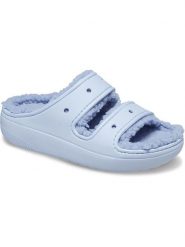 Crocs Klapki "Classic Cozzzy" w kolorze błękitnym rozmiar: 36/37. Niebieskie klapki damskie Crocs, bez wzorów, z otwartym noskiem, bez obcasa, bez zapięcia. Za 144.92 zł.