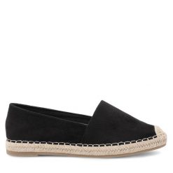 Espadryle Jenny Fairy. Czarne espadryle damskie Jenny Fairy, bez wzorów, bez obcasa. Za 47.99 zł.