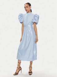 ROTATE Sukienka koktajlowa Dawnana 1122932322 Błękitny Regular Fit. Niebieskie sukienki damskie ROTATE, bez wzorów, z syntetyku, wizytowe, bez ramiączek. Za 1,389.00 zł.