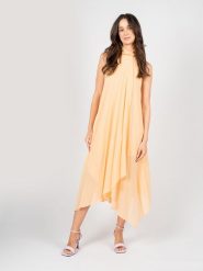 Patrizia Pepe Sukienka | 8A1215/AD08 | Kobieta | Pomarańczowy. Brązowe sukienki damskie Patrizia Pepe, bez wzorów, z poliesteru, bez ramiączek. W wyprzedaży za 599.00 zł.