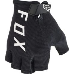 Rękawiczki rowerowe dla dorosłych FOX Ranger Gel Short. Czarne rękawiczki damskie Fox Racing, bez wzorów, z elastanu. Za 71.00 zł.
