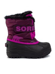 Sorel Śniegowce Snow Commander NC1960 Różowy. Czerwone kozaki dziewczęce Sorel, bez wzorów, z materiału, bez obcasa, bez zapięcia. Za 189.99 zł.