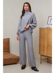 Soft Cashmere 2-częściowy zestaw w kolorze szarym rozmiar: 34/36. Szare golfy damskie Soft Cashmere, bez kołnierzyka. Za 186.63 zł.