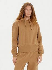 Tommy Hilfiger Bluza WW0WW44991 Beżowy Regular Fit. Brązowe bluzy damskie Tommy Hilfiger, m, bez wzorów, z bawełny, bez kaptura. Za 369.99 zł.