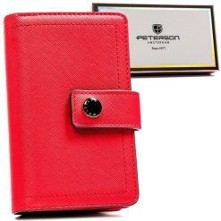 Portfel damski Peterson PTN 002-SAF czerwony. Czerwone portfele damskie Peterson, bez wzorów, ze skóry ekologicznej. Za 54.00 zł.