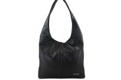 Worek skórzany BARBERINI'S czarny 994-1. Czarne shopper bag Barberinis, ze skóry, duże, bez dodatków. Za 259.99 zł.