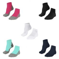 Skarpetki damskie Falke GO2 Short. Niebieskie skarpetki damskie Falke, bez wzorów, z bawełny. Za 137.00 zł.