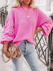 LA Angels Sweter w kolorze różowym rozmiar: S. Różowe swetry klasyczne damskie LA Angels, s, bez kołnierzyka. Za 171.68 zł.