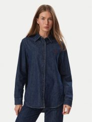 Tommy Hilfiger Koszula jeansowa WW0WW52176 Granatowy Relaxed Fit. Niebieskie koszule damskie Tommy Hilfiger, m, bez wzorów, z bawełny, bez kołnierzyka, bez ramiączek. Za 489.99 zł.