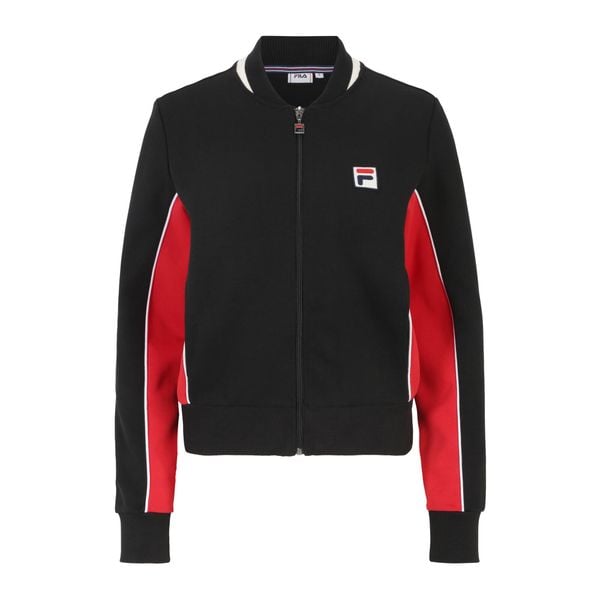 Bluza damska FILA Settanta Track. Czarne bluzy damskie Fila, na lato, s, bez wzorów, z bawełny, bez kaptura. Za 239.99 zł.