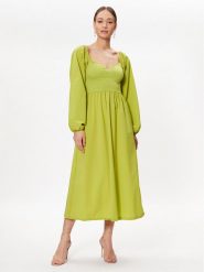 Gestuz Sukienka codzienna Mist 10906893 Zielony Regular Fit. Zielone sukienki damskie Gestuz, bez wzorów, z wiskozy, bez ramiączek. Za 429.99 zł.