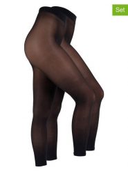 S.Oliver Legginsy (2 pary) w kolorze czarnym rozmiar: 38/40. Czarne legginsy damskie S.Oliver, s, bez wzorów. Za 66.00 zł.