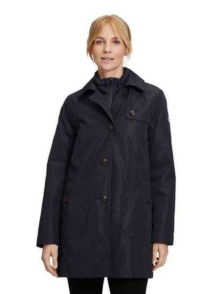 Betty Barclay Płaszcz zimowy w kolorze granatowym rozmiar: 42. Niebieskie płaszcze damskie Betty Barclay, na zimę, bez wzorów, z puchu, bez kaptura. Za 347.99 zł.