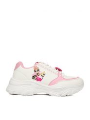 Powerpuff Girls Sneakersy CEO-BIC-SS26-227WBPPG Biały. Białe buty sportowe dziewczęce Powerpuff Girls, z materiału, bez zapięcia. Za 139.99 zł.
