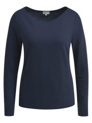 Milano Italy Koszulka w kolorze granatowym rozmiar: XS. Niebieskie koszulki damskie Milano Italy, xs, bez wzorów, bez kołnierzyka, bez ramiączek. Za 113.99 zł.