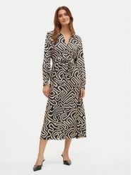Vero Moda Sukienka koszulowa Vigdis 10323267 Czarny Regular Fit. Czarne sukienki damskie Vero Moda, bez wzorów, z wiskozy, bez ramiączek. Za 149.99 zł.