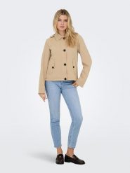 ONLY Kurtka przejściowa w kolorze beżowym rozmiar: XL. Brązowe kurtki damskie Only, xl, bez wzorów, bez kaptura. Za 165.99 zł.