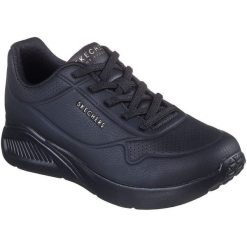 Buty do chodzenia damskie Skechers Uno Lite. Czarne obuwie sportowe casual damskie Skechers, ze skóry ekologicznej, trekkingowe, Skechers Sport. Za 490.00 zł.