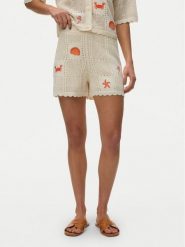 Vero Moda Szorty materiałowe Esmey 10350992 Beżowy jasny Regular Fit. Brązowe szorty damskie Vero Moda, bez wzorów, z materiału. Za 159.99 zł.