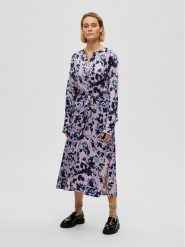Selected Femme Sukienka codzienna 16088098 Fioletowy Regular Fit. Fioletowe sukienki damskie Selected Femme, bez wzorów, z wiskozy, bez ramiączek. Za 289.99 zł.
