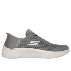 Buty SKECHERS SLIP-INS GO WALK FLEX Zielony. Zielone obuwie sportowe casual damskie Skechers, z tkaniny, bez zapięcia. Za 382.70 zł.