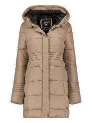 Geographical Norway Parka "Deneza" w kolorze szarobrązowym rozmiar: XL. Brązowe parki damskie Geographical Norway, xl, bez kaptura. Za 241.56 zł.