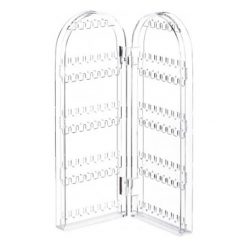 UNIQ Stojak na biżuterię na kolczyki i naszyjniki z 2 stronami Portfele 1 ct Czarny Damski. Czarne naszyjniki damskie Uniq. Za 123.29 zł.