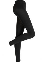 Legginsy termiczne z miękkim polarem 140 DEN. Czarne legginsy damskie bonprix, bez wzorów, z polaru. Za 37.99 zł.