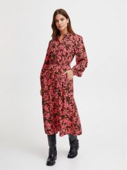 Fransa Sukienka koszulowa 20612464 Różowy Regular Fit. Czerwone sukienki damskie Fransa, bez wzorów, z wiskozy, bez ramiączek. Za 159.99 zł.