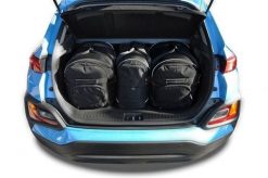 Torby Do Bagażnika Hyundai Kona 2017-2022 3Szt Kjust. Czarne torby podróżne KJUST, bez wzorów, z kauczuku. Za 921.00 zł.