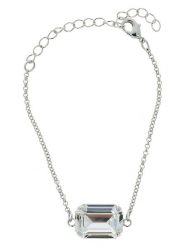 Otazu Bransoletka z kryształem Swarovski rozmiar: onesize. Szare bransoletki damskie Otazu, z mosiądzu. Za 126.99 zł.