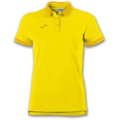 Koszulka polo do tenisa damska Joma Bali II. Żółte koszulki damskie Joma, xl, bez wzorów, bez kołnierzyka, bez ramiączek. W wyprzedaży za 146.15 zł.