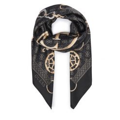 Chusta Guess. Czarne chusty damskie Guess, z aplikacjami. Za 194.99 zł.