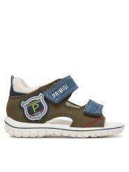 Primigi Sandały 1363633 Khaki. Brązowe sandały chłopięce Primigi, ze skóry, bez zapięcia. Za 209.99 zł.