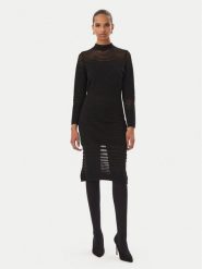 Rinascimento Sukienka koktajlowa CFM0012384003 Czarny Slim Fit. Czarne sukienki damskie Rinascimento, bez wzorów, z wiskozy, wizytowe, bez ramiączek. Za 469.99 zł.