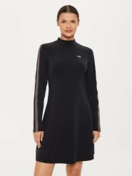 EA7 Emporio Armani Sukienka codzienna 6DTA54 TJZBZ 1200 Czarny Regular Fit. Czarne sukienki damskie EA7 Emporio Armani, bez wzorów, z syntetyku, bez ramiączek. Za 349.99 zł.