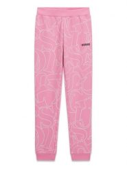 Guess Spodnie dresowe J6YB03 K3924 Różowy jasny Regular Fit. Czerwone spodnie dresowe dziewczęce Guess, z aplikacjami, z bawełny. Za 194.99 zł.