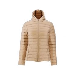 Damska kurtka puchowa JOTT Cloe. Brązowe kurtki damskie jott, l, bez wzorów, z materiału, z kapturem. Za 631.80 zł.