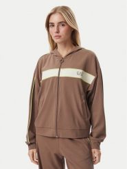 EA7 Emporio Armani Bluza 7W001335 AF13289 U6041 Brązowy Regular Fit. Brązowe bluzy damskie EA7 Emporio Armani, m, bez wzorów, bez kaptura. Za 689.99 zł.