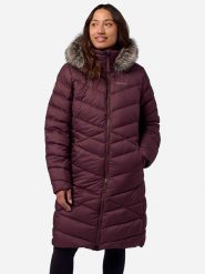 Marmot Płaszcz puchowy "Emberous" w kolorze fioletowym rozmiar: M. Różowe płaszcze damskie Marmot, m, bez wzorów, z puchu, bez kaptura. Za 1,399.95 zł.