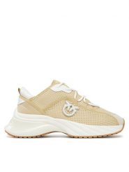 PINKO Sneakersy Ariel 15 SS0065T030 Beżowy. Brązowe obuwie sportowe damskie Pinko, z materiału, bez zapięcia. Za 639.99 zł.