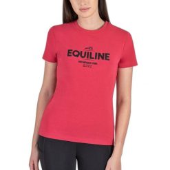 Koszulka damska Equiline Chloec. Czerwone koszulki sportowe damskie EQODE BY EQUILINE, bez wzorów, bez ramiączek, do jazdy konnej. Za 274.50 zł.