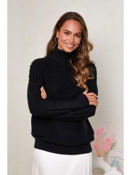 Soft Cashmere Golf w kolorze czarnym rozmiar: 38/40. Czarne golfy damskie Soft Cashmere, bez wzorów, bez ramiączek. Za 109.78 zł.