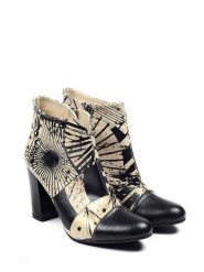 Goby Botki w kolorze beżowo-czarnym rozmiar: 37. Brązowe botki damskie Goby, z materiału, eleganckie, bez obcasa, bez zapięcia. Za 259.13 zł.