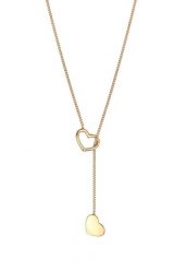 Elli Damski wisiorek z sercem w kształcie litery Y ze srebra próby 925 Sterling Silver Naszyjniki 1 ct. Szare naszyjniki damskie Elli, metalowe. Za 203.99 zł.