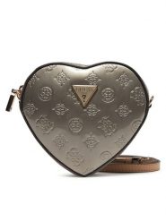 Guess Torebka HWTV94 96770 Srebrny. Szare listonoszki damskie Guess, z aplikacjami, ze skóry, bez dodatków. Za 249.99 zł.